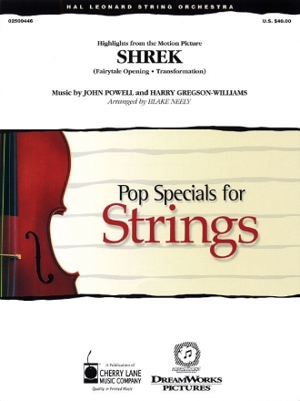 Harry Gregson-Williams_John Powell Music from Shrek Streichensemble Partitur + Stimmen