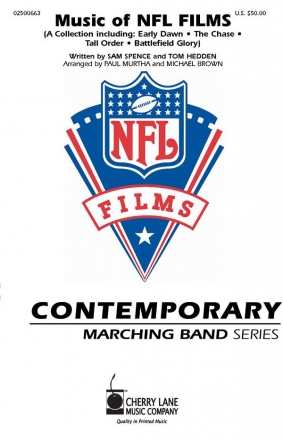 Music of NFL Films (Time-out Collection) Marching Band Partitur + Stimmen