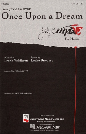 Frank Wildhorn_Leslie Bricusse Once Upon a Dream SATB Buch