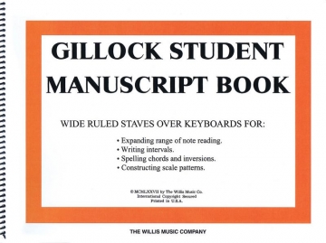 Gillock Student Manuscript Book for piano