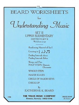 Katherine Beard The Beard Worksheets for Understanding Music Set 2 Klavier Buch