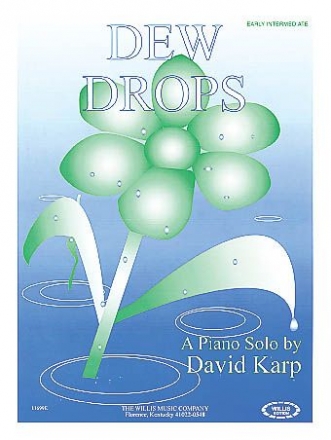 David Karp Dew Drops Klavier Blatt