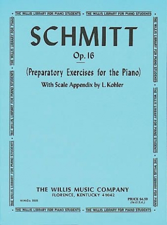 Schmitt Preparatory Exercises Klavier Buch