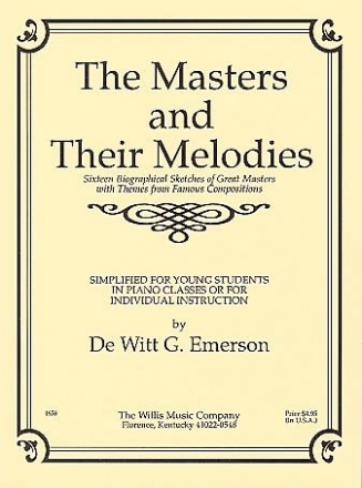 Masters and Their Melodies Klavier Buch