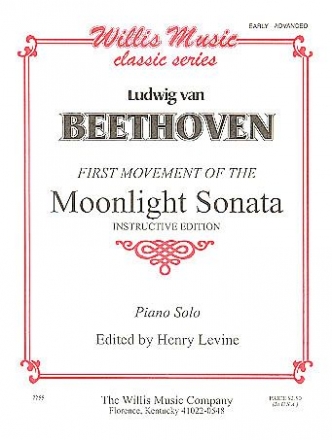 Moonlight Sonata, 1st Movement Klavier Blatt