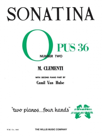 Muzio Clementi Sonatina Op. 36, No. 2 Klavier Blatt