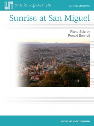 Ronald Bennett Sunrise at San Miguel Klavier Blatt