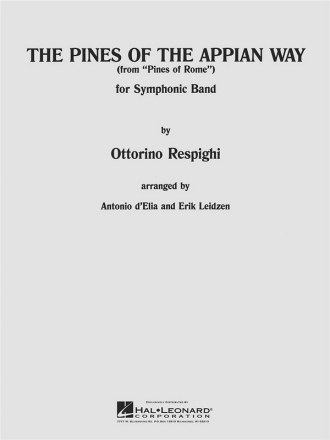 Ottorino Respighi, Pines Of The Appian Way Concert Band Partitur + Stimmen