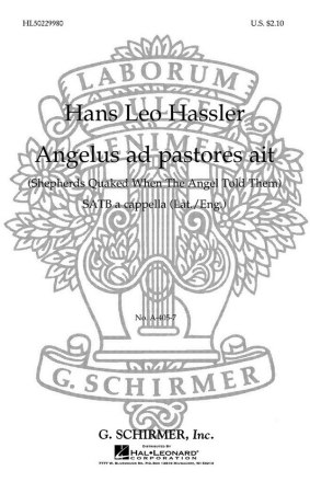 Hans Leo Hassler, Angelus Ad Pastores Ait SATB Chorpartitur