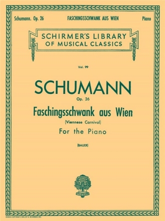 Robert Schumann, Faschingsschwank Aus Wien Op.26 Klavier Buch