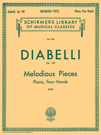 Anton Diabelli, 28 Melodious Pieces on 5 Notes, Op. 149 Piano, 4 Hands Buch