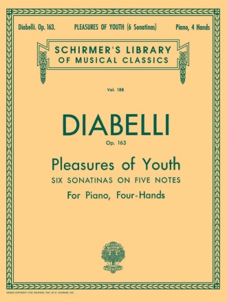 Anton Diabelli, Pleasures of Youth Piano, 4 Hands Buch