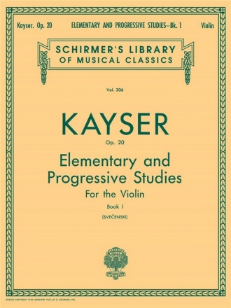 Heinrich Ernst Kayser, 36 Elementary & Progressive Studies, Op. 20 Viola Buch