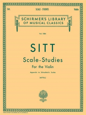 Hans Sitt, Scale Studies for Violin Violin Buch