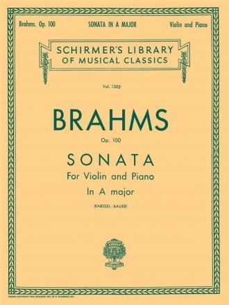 Johannes Brahms, Sonata For Violin And Piano In A Major Op.100 Violine und Klavier Buch