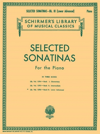 Selected Sonatinas - Book 3: Lower Advanced Klavier Buch