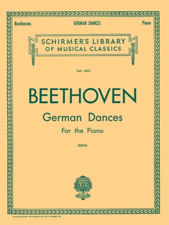 Ludwig van Beethoven, German Dances Klavier Buch