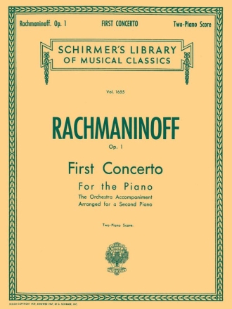 First Concerto in F sharp minor op.1 for piano and orchestra 2- piano score