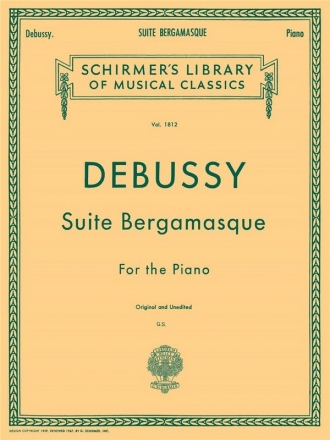 Claude Debussy, Suite Bergamasque Klavier Buch