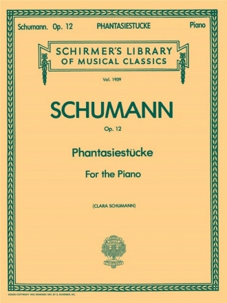 Robert Schumann, Phantasiestucke Op.12 Klavier Buch