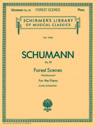 Robert Schumann, Forest Scenes Klavier Buch