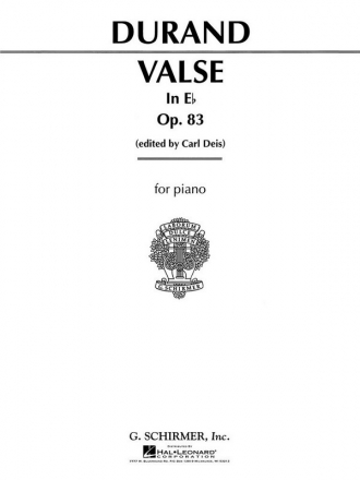 Auguste Durand, Valse in E Flat, Op. 83 Klavier Buch