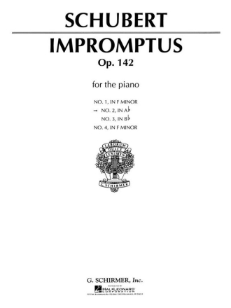 Franz Schubert, Impromptus Op.142 No.2 In A Flat Klavier Buch