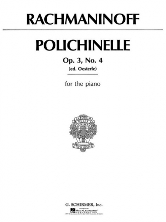 Sergei Rachmaninov, Polichinelle Op. 3, No. 4 Klavier Buch