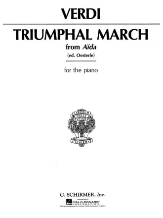 Giuseppe Verdi, Triumphal March From Aida Klavier Buch