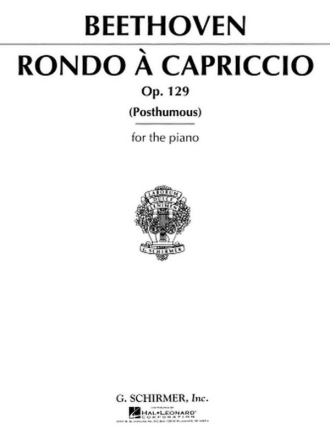 Ludwig van Beethoven, Rondo A Capriccio Op.129 Klavier Buch