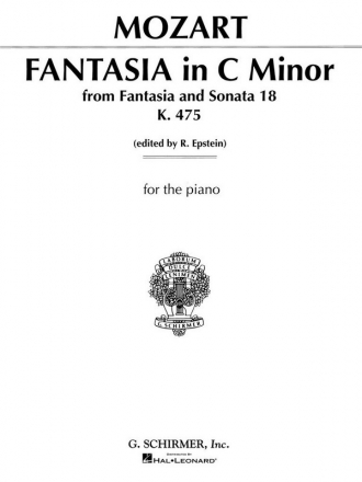 Wolfgang Amadeus Mozart, Fantasia In C Minor K.475 Klavier Buch