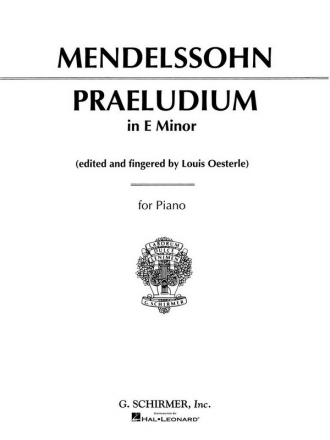 Felix Mendelssohn Bartholdy, Praeludium In E Minor Klavier Buch