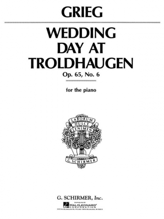 Edvard Grieg, Wedding Day At Troldhaugen Klavier Buch