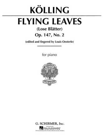 Carl Klling, Flying Leaves, Op. 147 (Allegro Molto in A Minor) Klavier Buch