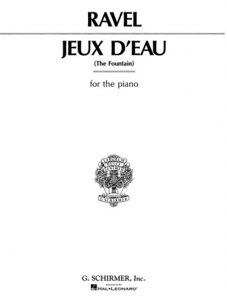 Maurice Ravel, Jeux D'Eau Klavier Buch