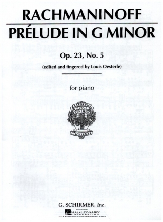 Prelude in G Minor op.23 no.5 for piano