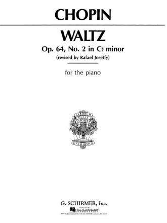 Frdric Chopin, Valse In C Sharp Minor Op.64 No.2 Klavier Buch