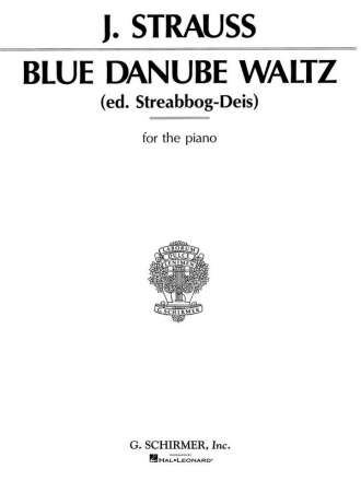 Johann Strauss, Blue Danube Waltz Klavier Buch