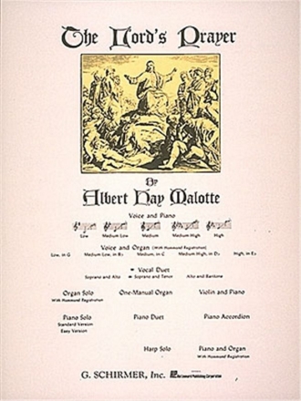 Albert Hay Malotte, The Lord's Prayer (Woodwind Quintet) - Score/Parts Soprano / Tenor Duet Buch