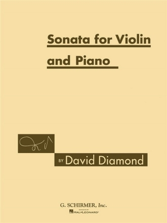 David Diamond, Sonata No. 1 Violine und Klavier Buch