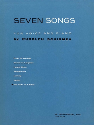 Rudolph Schirmer, My Heart Is A River Vocal and Piano Buch