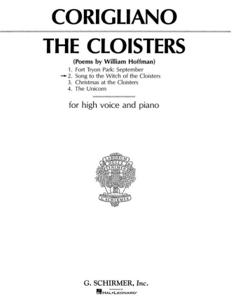 John Corigliano, Song To The Witch Of The Cloisters Vocal and Piano Buch