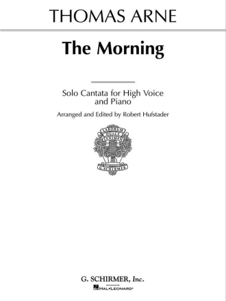 Thomas Augustine Arne, The Morning High Voice and Piano Buch