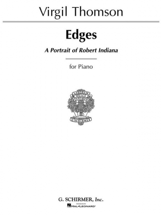 Virgil Thomson, Edges (Portrait of Robert Indiana) Klavier Buch