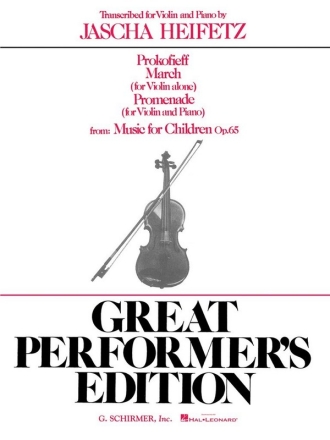 Sergei Prokofiev, March And Promenade From Music For Children Violine und Klavier Buch