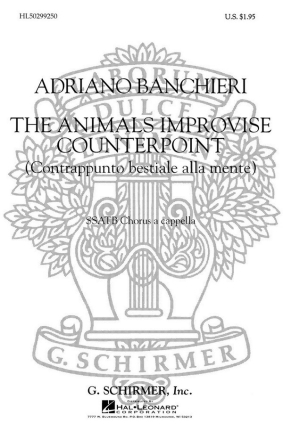 Adriano Banchieri, Animals Improvise Counterpoint SSATB Chorpartitur