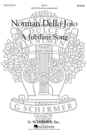 N Dello Joio, Jubilant Song, A SSA Chorpartitur