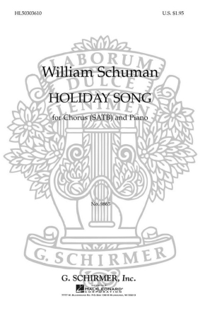 W Schuman, Holiday Song SAB and Piano Chorpartitur