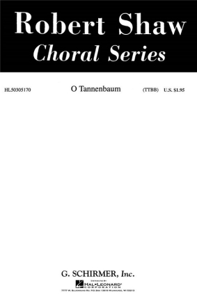 Traditional, O Tannenbaum Solo Tenor Voice, TTBB a Cappella Chorpartitur