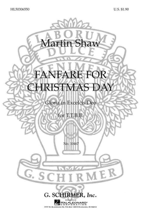 Martin Shaw, Fanfare For Christmas Day TTBB Chorpartitur